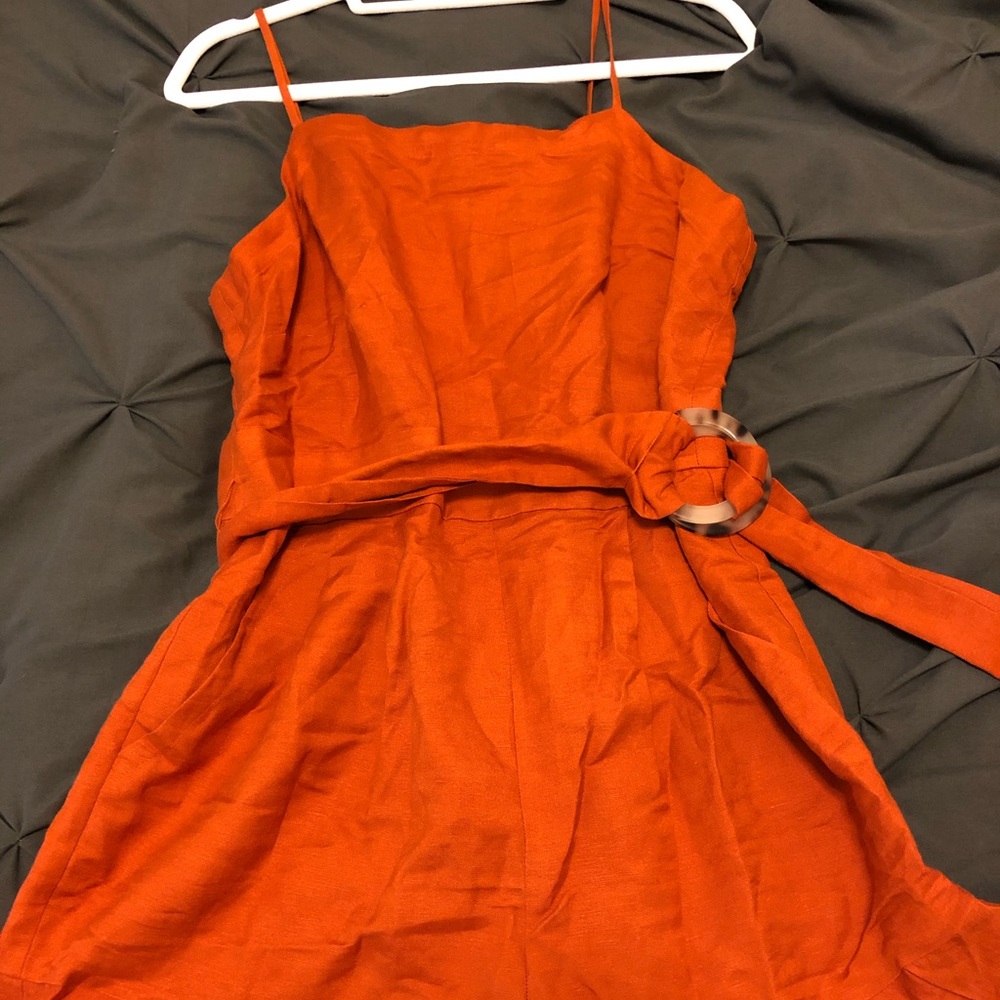 Burnt orange romper